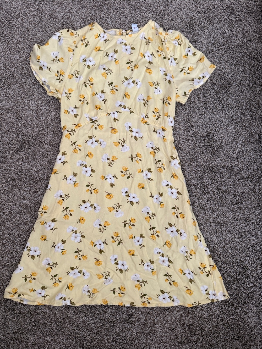Old Navy yellow floral Mini dress